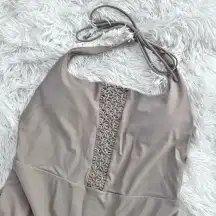 AMERICAN EAGLE x AERIE | Taupe Macrame Scoop One-Piece Swimsuit | Medium
