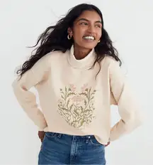Madewell Rivet & Thread Floral Turtleneck Sweatshirt