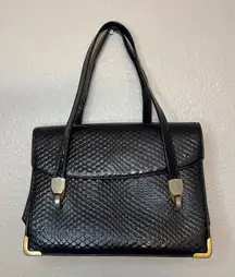 Koret Vintage Women’s Elegant Black 50s 60s Leather Handbag‎
