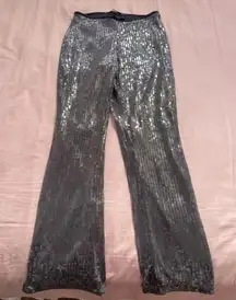 Kimchi Blue grey sequin flare pants