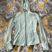 lululemon hooded define jacket creamy mint size 8