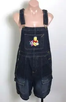 Disney  Pooh Bear Piglet Denim Overalls Embroidered