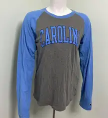 UNC Carolina Tar Heels Crewneck Long Sleeve Raglan Baseball Tee