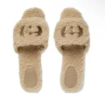 Interlocking G Fur Sandal Size 39