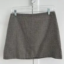 Houndstooth Mini Skirt