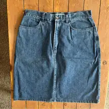 L.L. Bean Denim Jean Skirt