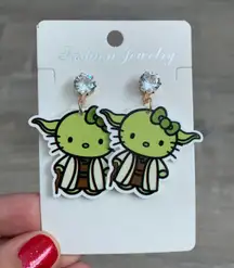 Yoda Green Stud Earrings