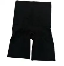 Assets by Spanx Black High Rise Mid Thigh Shaping Bottom Size Large