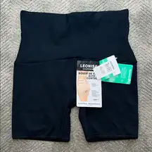 NEW LEONISA SHAPEWEAR POWER FORWARD HIGH-WAISTED SHAPER SHORT Size Large