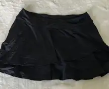 Lands' End Black Swim Skirt Tiered