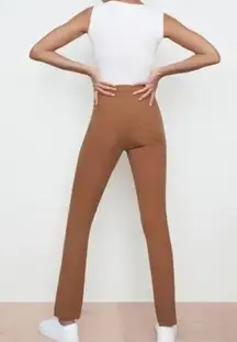 MM Lafleur The Hockney Jean in Ochre Brown Adjustable Length Pant Size 4