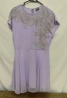 ASOS Lavender Sequined Dress‎ Size 10