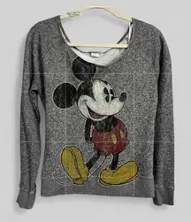 Disney Parks authentic original oversized relaxed grey retro sweatshirt ladies