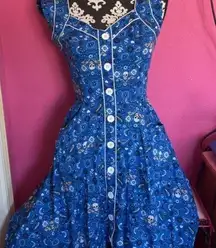 Hell-bunny Women's Blue Dress