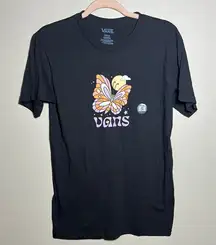 Vans‎ Black Short Sleeve Butterfly Graphic Tee | Small
