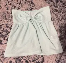 mint green crop top
