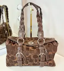 Coach Brown Signature Pattern Bag