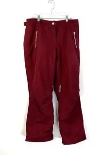 Obermeyer Delia Insulated Ski Pant Maroon Burgundy Red Winter