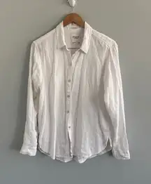 Abercrombie‎ & Fitch Boyfriend Oversized Linen Shirt size medium