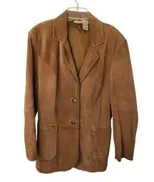 St‎ John’s Bay Suede Leather Jacket Large