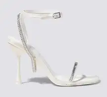 Jonathan Simkhai Luxon Crystal Harness Sandals in White, Size EU 41 Retail $675