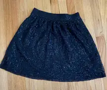 Sequined Skirt‎ 2 black skirt Black Sequins Sparkle Date Night Taylor Swift Eras