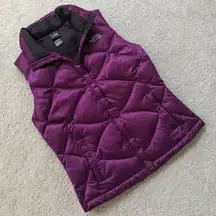 The North Face 550 Purple Goose Down Puffer Vest - S