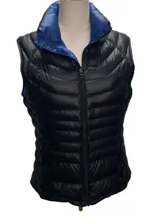 Bernardo Goose Down Puffer Vest Black Full Zip Womens Medium Full Zip Outdoor‎