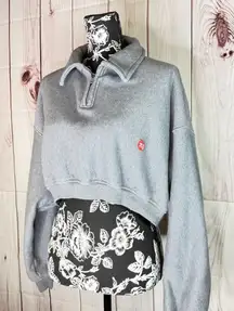 Alexander Wang Half-Zip crop Sweatshirt