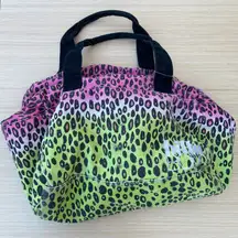 Billie Girls by  pink green leopard duffle travel bag