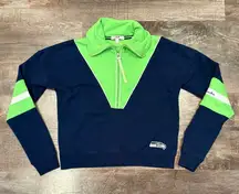 Seattle Seahawks NFL Women’s Cropped Sweatshirt WEAR by Erin Andrew’s Small