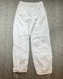 ZARA White Parachute Pants