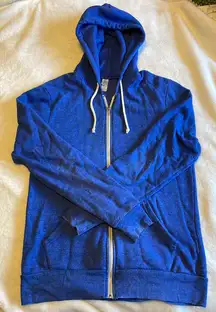 Blue Zip up Hoodie 