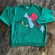 Dr. Seuss The Grinch Graphic Christmas Crewneck Sweatshirt Size XL Unisex