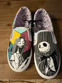 NWT Nightmare Before Christmas ladies size 8.5 slip on shoes Jack and Sally