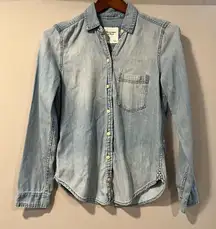 Abercrombie & Fitch Blue Denim Shirt
