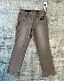 NWT! Jones New York Gray Luxe Lexington Straight Sculpt Shape Jeans Size 12