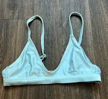 White Fox Blue Bikini Top