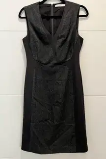 Black and Grey Wool Blend Susana Monaco Sleeveless Interview Dress Size 4