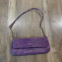 Purple Snakeskin Purse