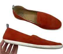 Dolce Vita Orange Suede Slip On Comfort Flats Womens 9.5 Shoes Loafers Sneakers