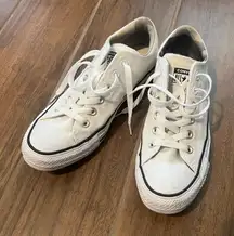 White converse sneakers size 8