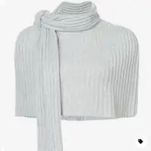 Le Kasha NWT $590  Geneve Jumper 100% Cashmere Knitted Scarf Bolero Gray OS