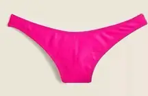 NWT J. Crew Women's Heritage 1989 High-Leg Bikini Bottom Pink Size M Swimwear