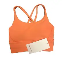 Lululemon  Energy Longline Bra *Ribbed CRLK Coral Kiss Size 4 New w/tag