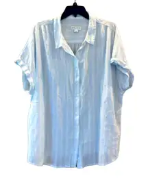 NWOT - Lightweight Striped Button Down Shirt.