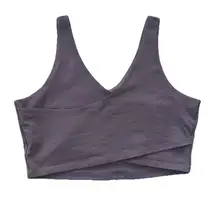 Womens Longline Cross Back Crop Top Sports Bra XL Workout Yoga Pilates Gym