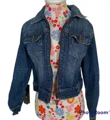 Simple Cropped Jean Jacket 