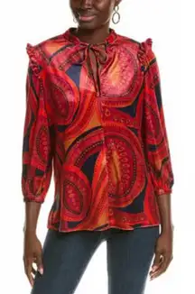TYLER‎ BOE Cheryl Velvet Shirt NWT Small $188