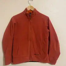 Marmot Windstopper Jacket Womens Medium Salmon